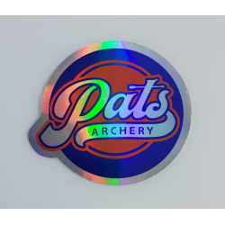 Pats Archery 70x70mm Holographic Sticker*